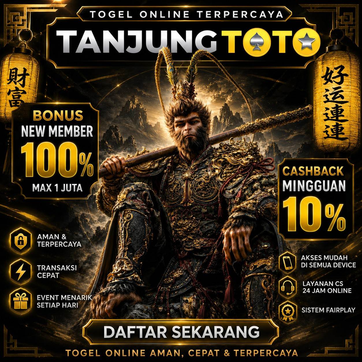 TANJUNGTOTO 𖦏 Bandar Taruhan Togel Online Terbesar Saat Ini